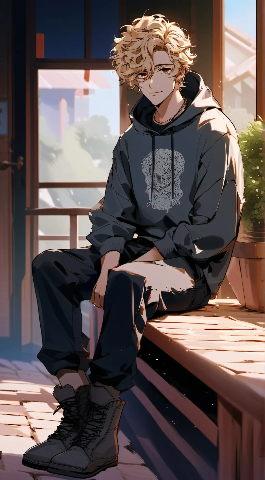 ai character: Ashton  background