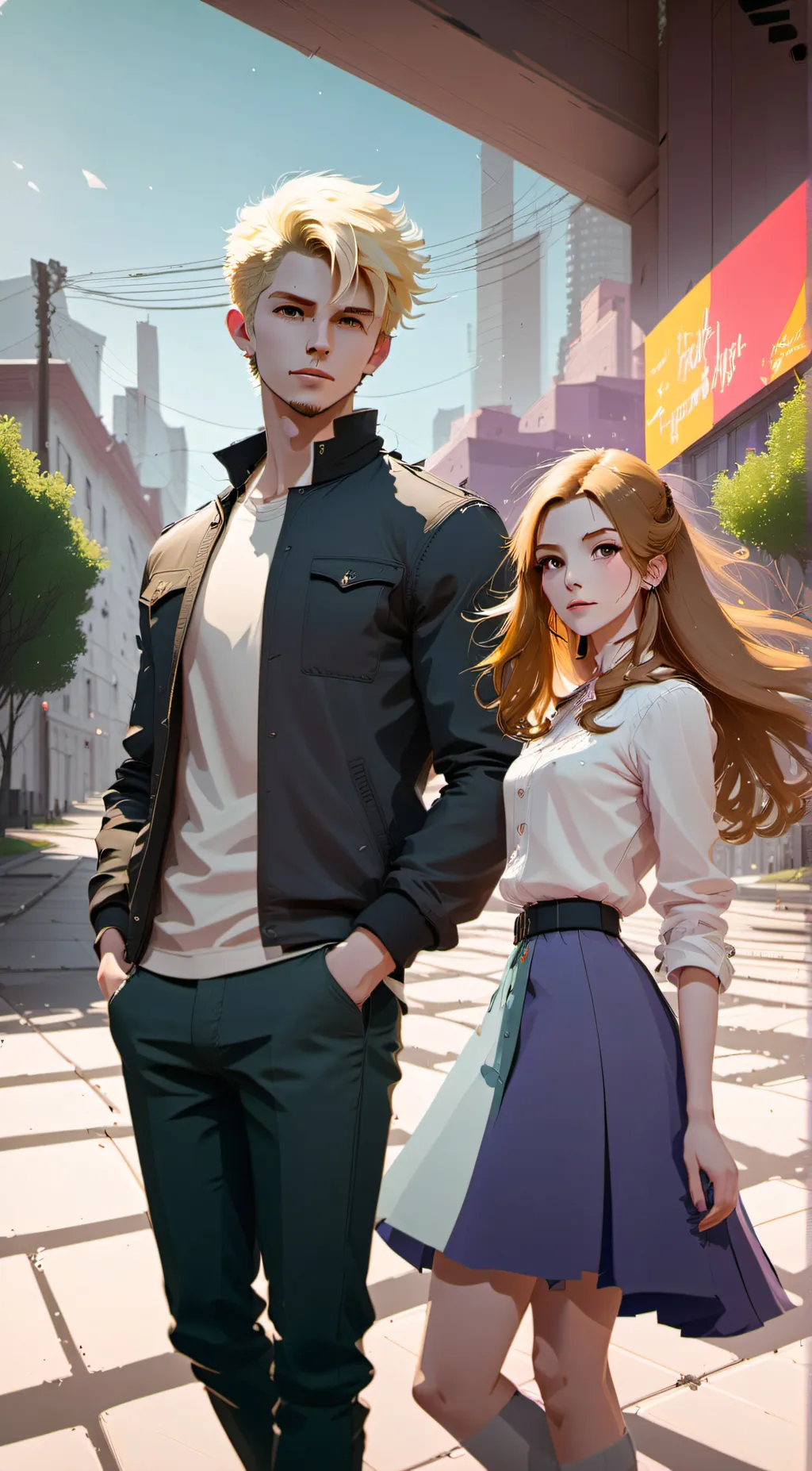 ai character: 🌺Luke & lala💀 background