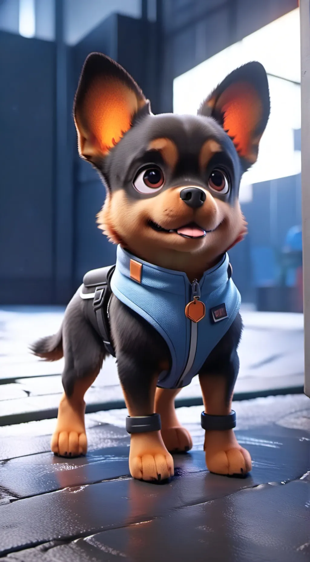 ai character: Fluffy background