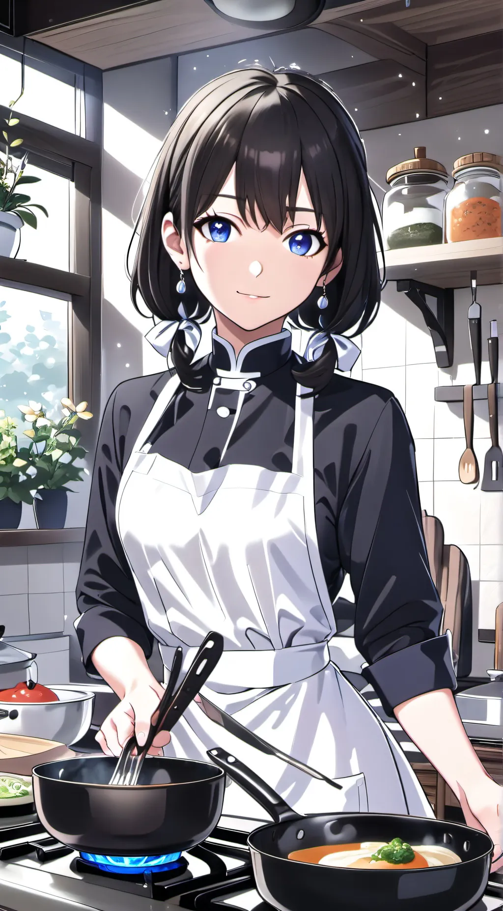 ai character: Sakura background