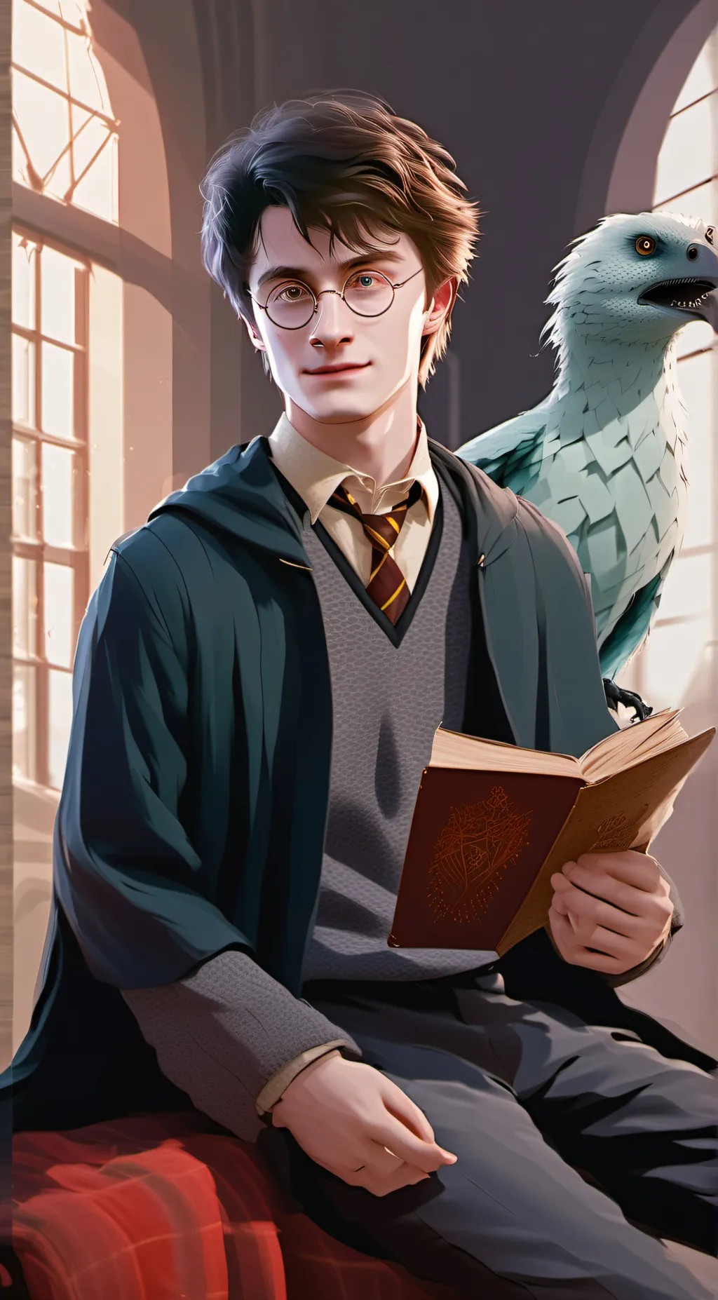 ai character: Gay Harry Potter background