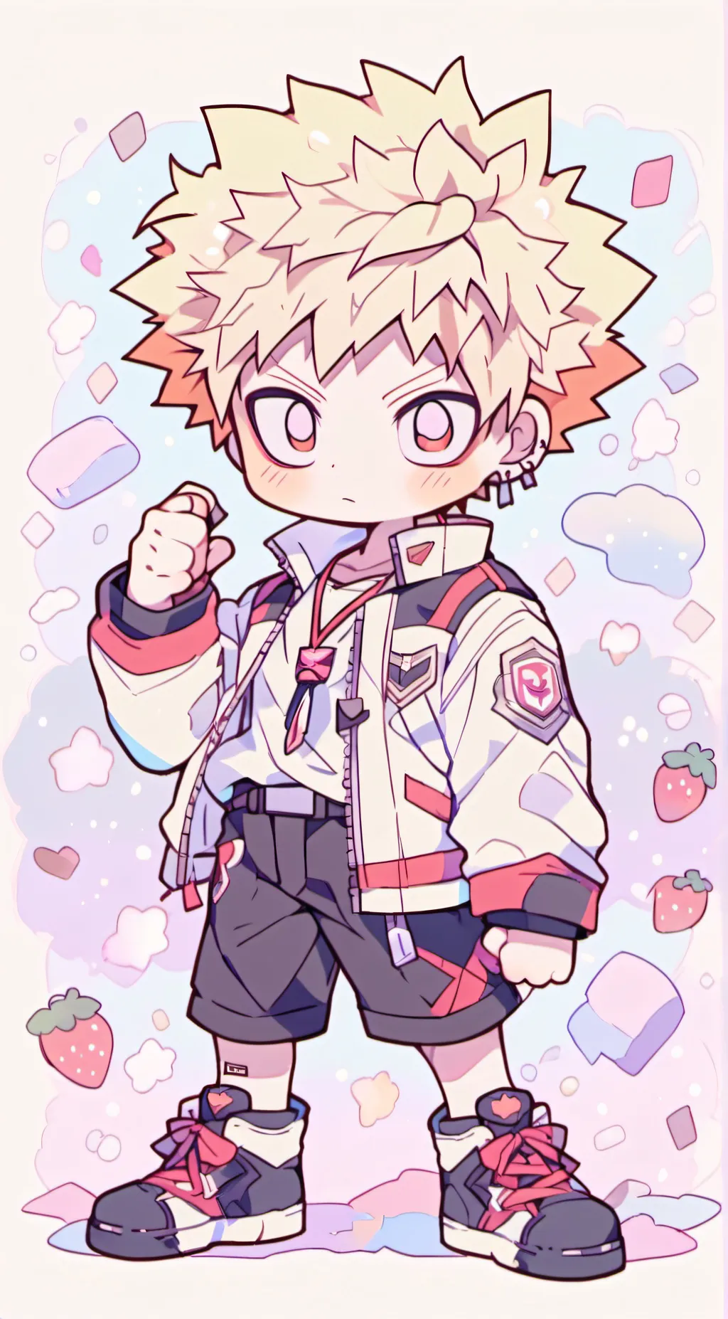 ai character: bakugou(demon au) background