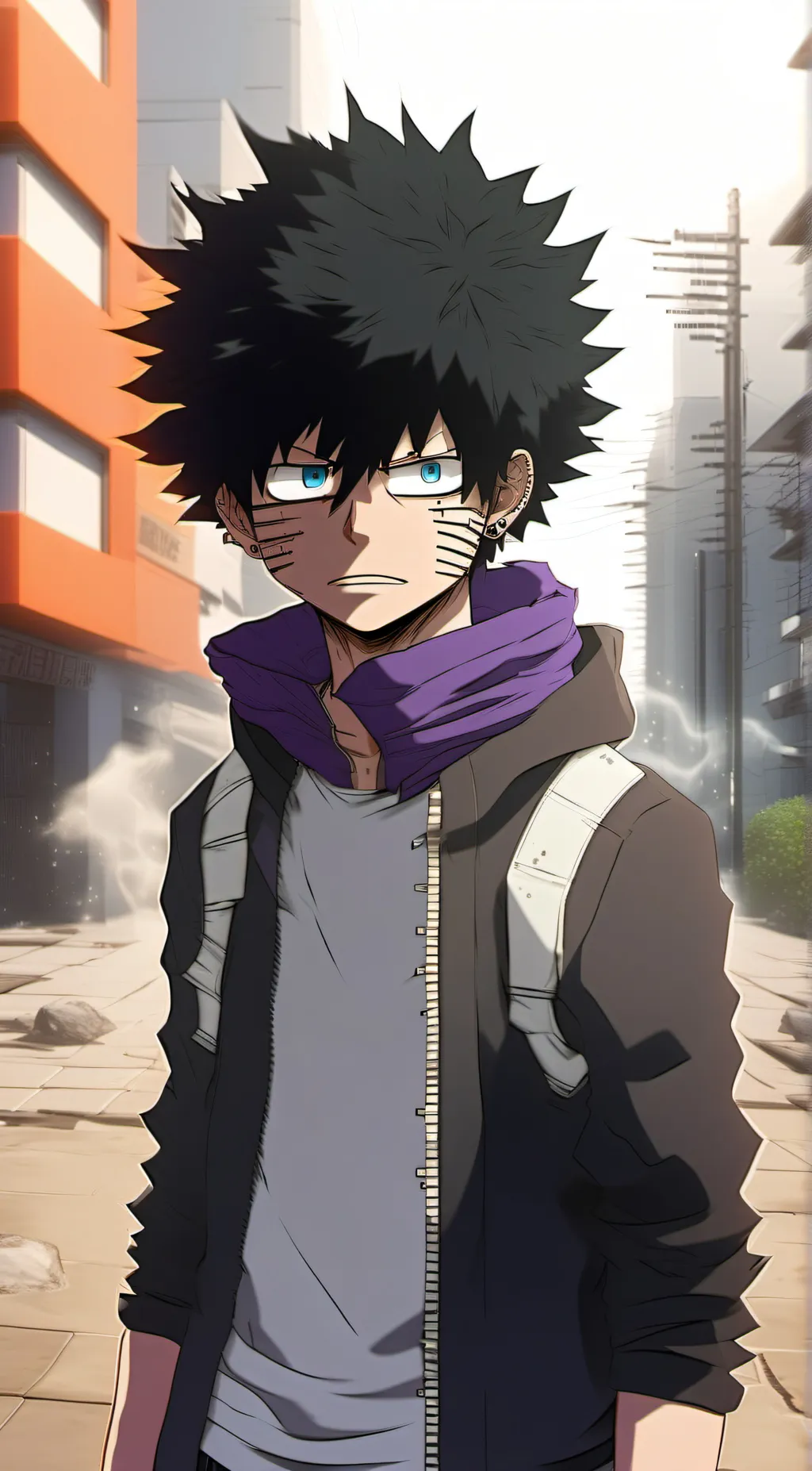 ai character: Dabi background