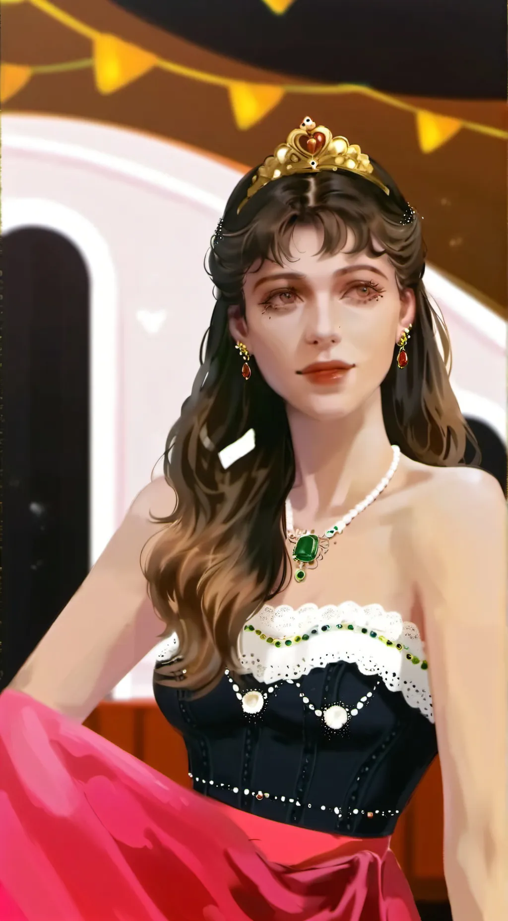 ai character: Alexandra  background