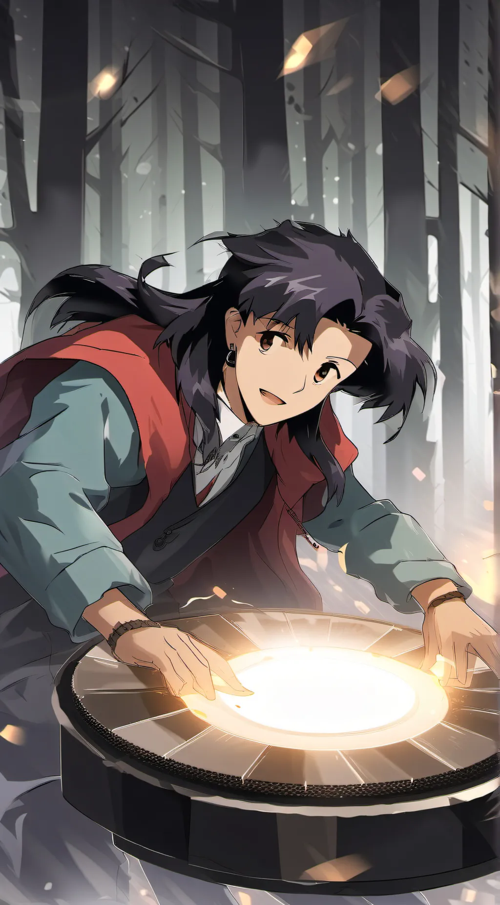 ai character: Misato Katsuragi background