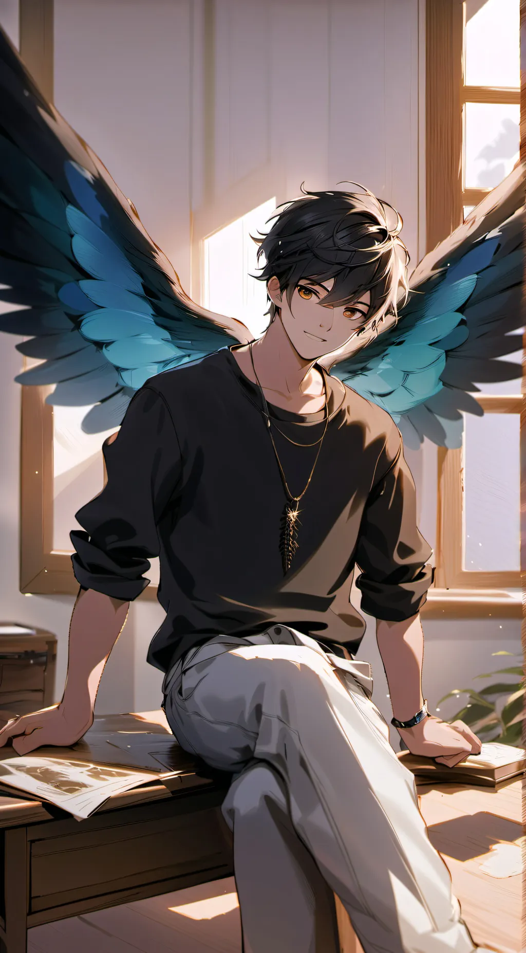 ai character: Max background