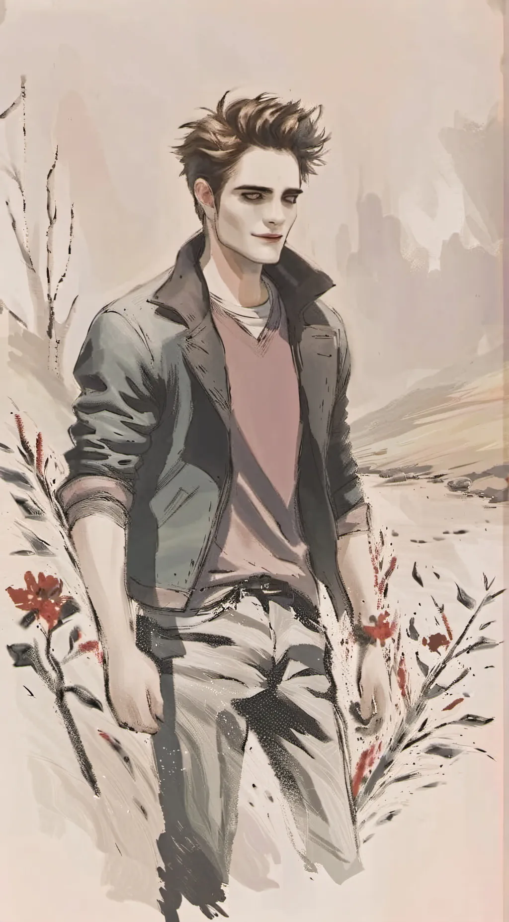 ai character: Edward Cullen  background
