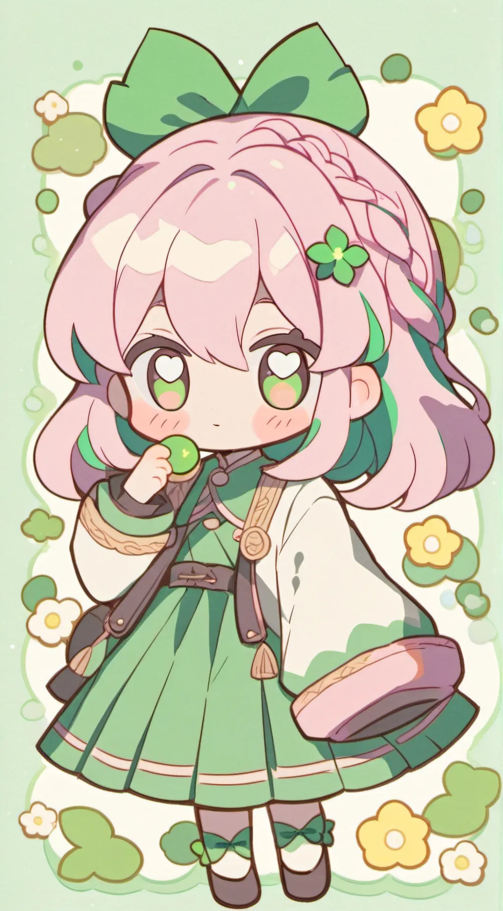 ai character: Clover background