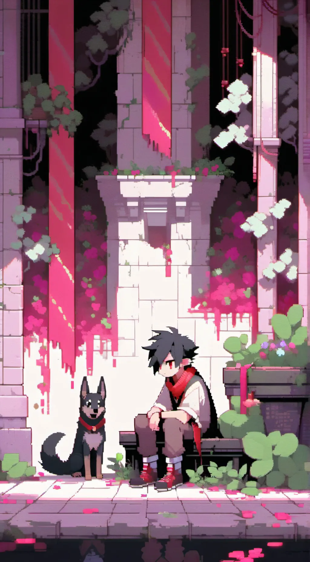 ai character: adam hazbin inflat background