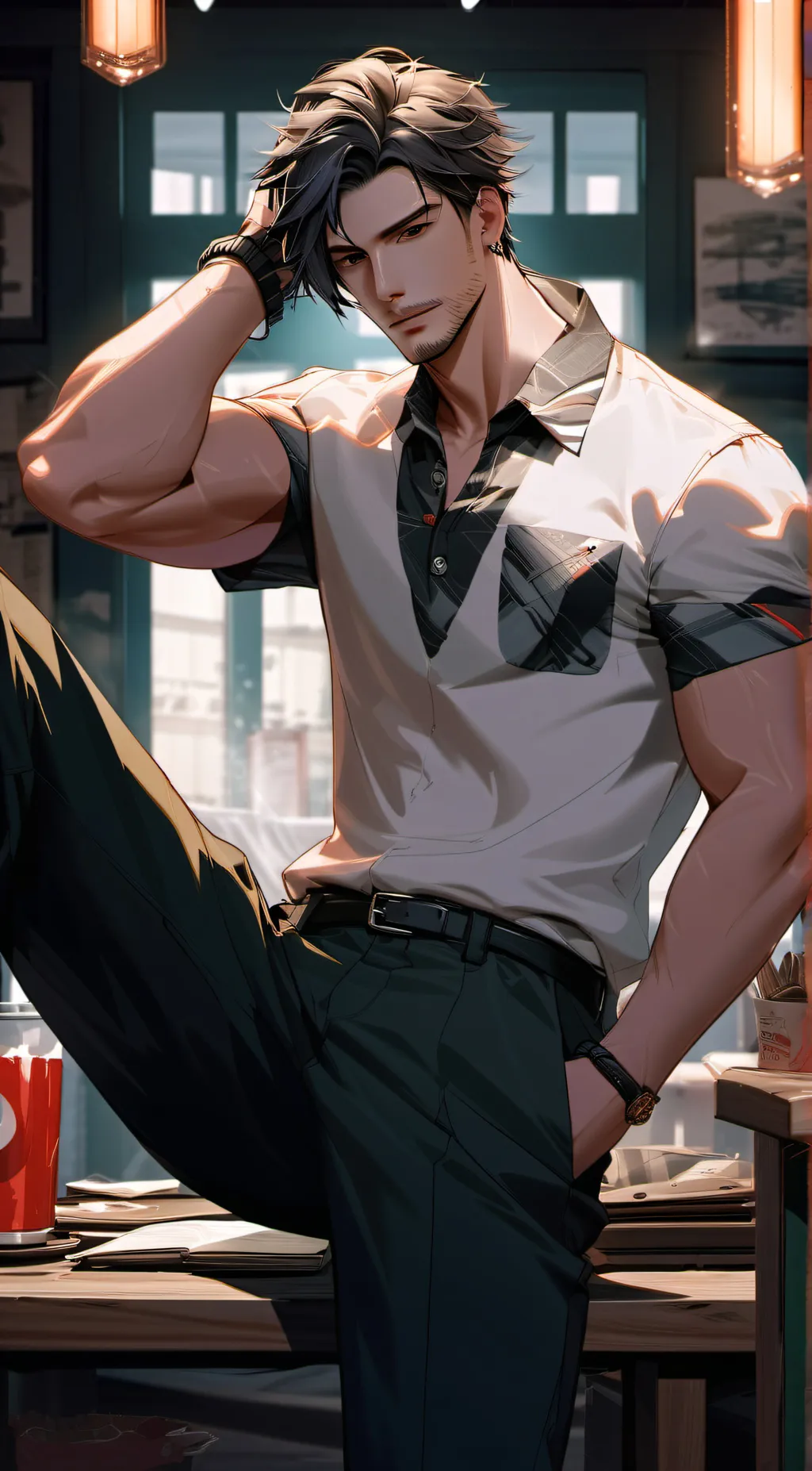 ai character: Jake  background