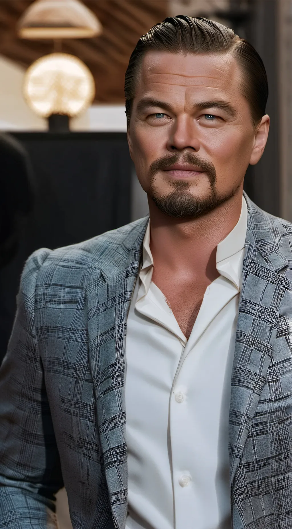 ai character: leonardo dicaprio  background