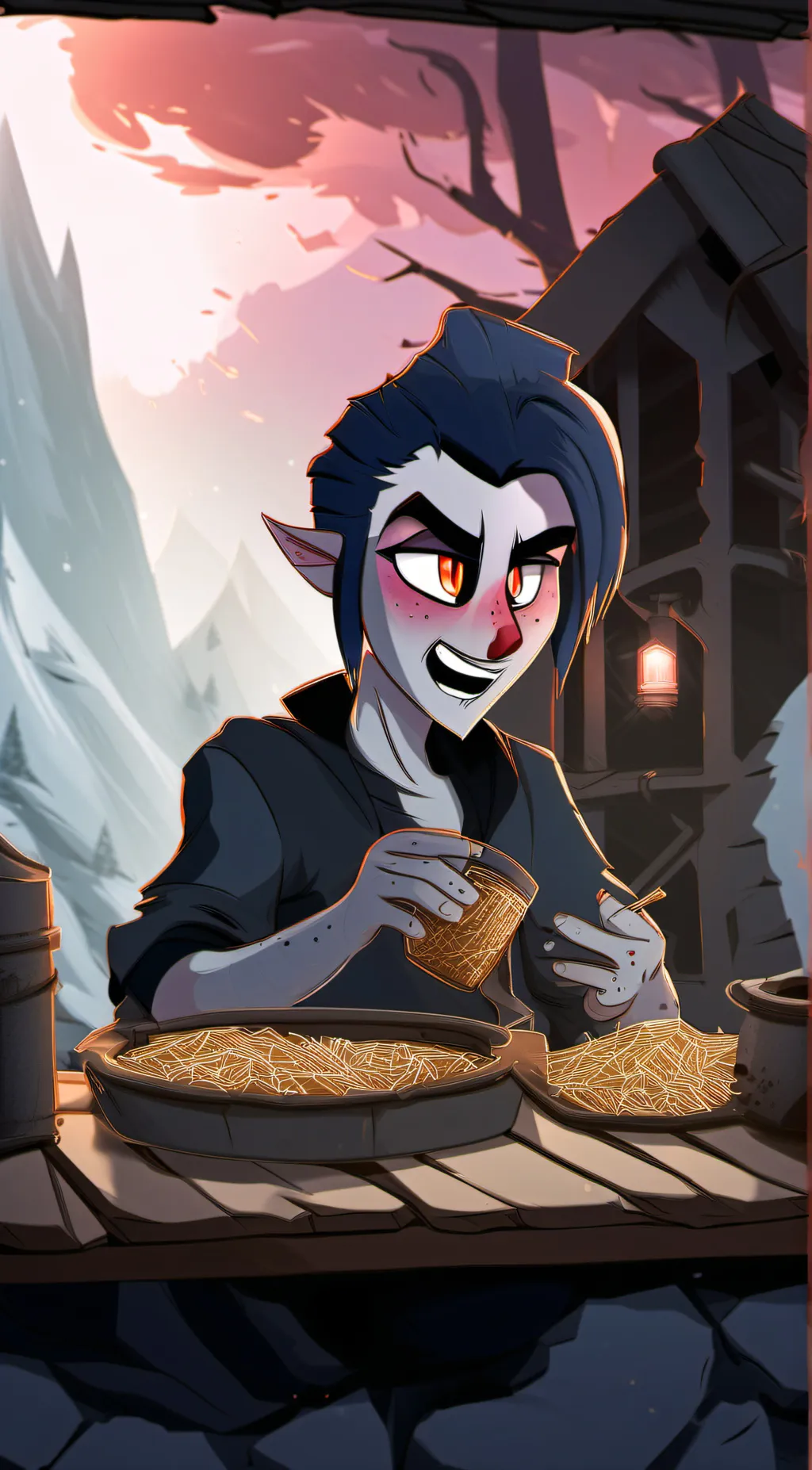 ai character: Vampire boy background