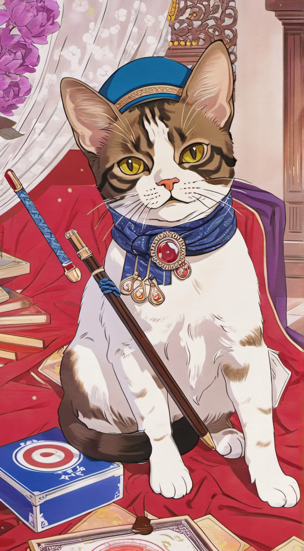 ai character: mrs fallout cat background