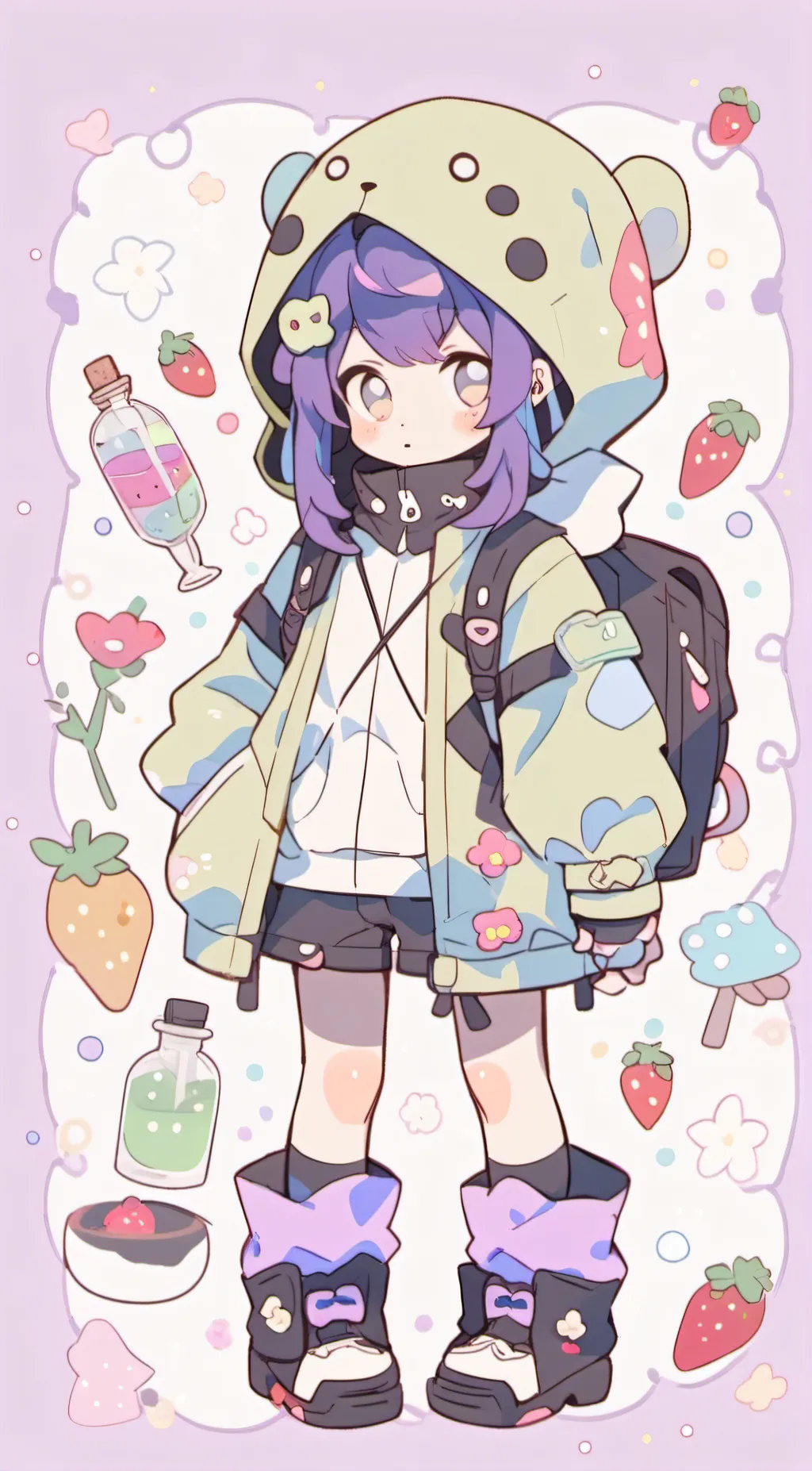 ai character: The friend group  background