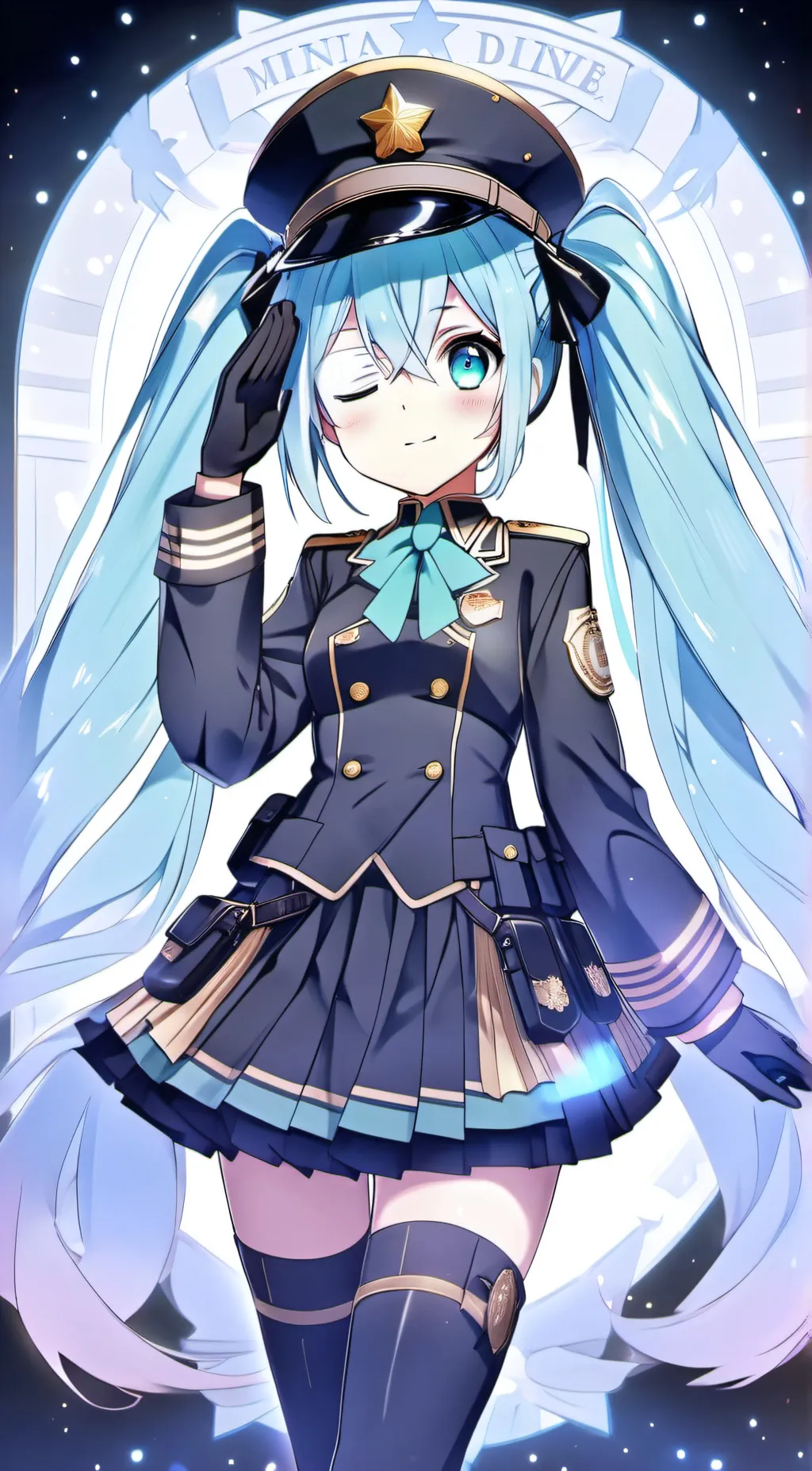 ai character: Hatsune miku 2 background