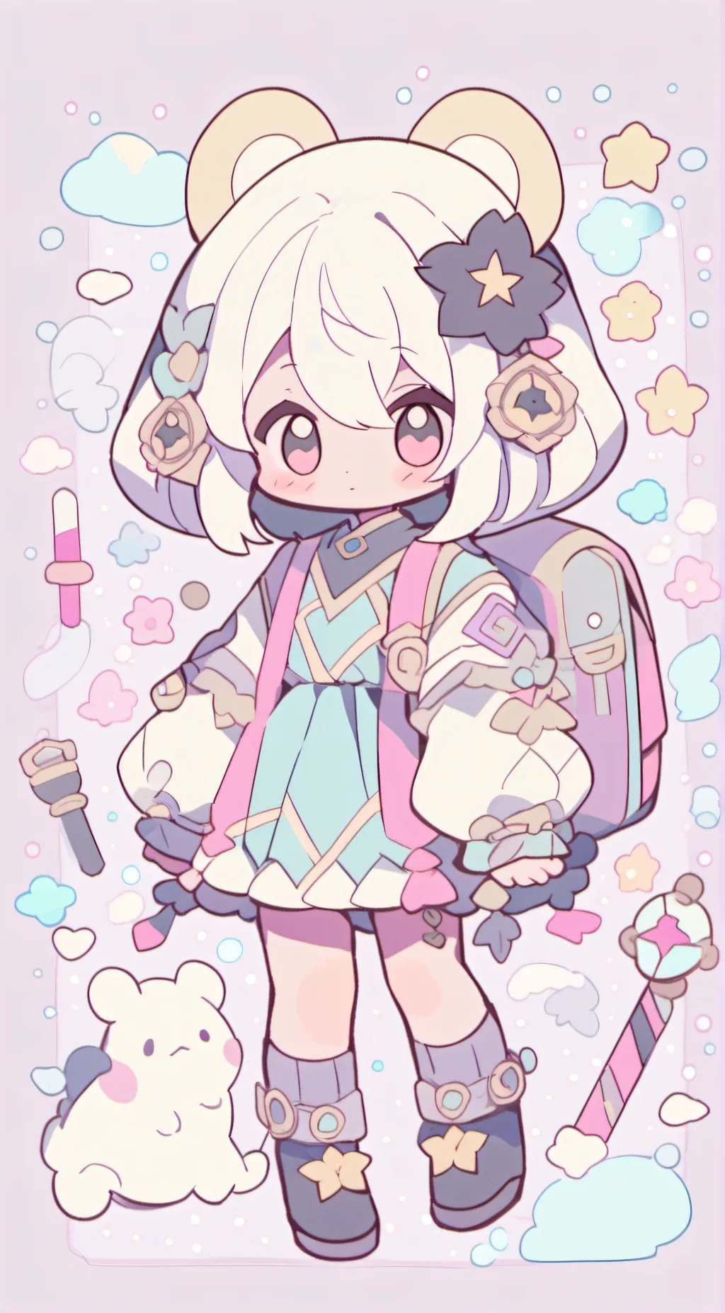 ai character: cutie pie background