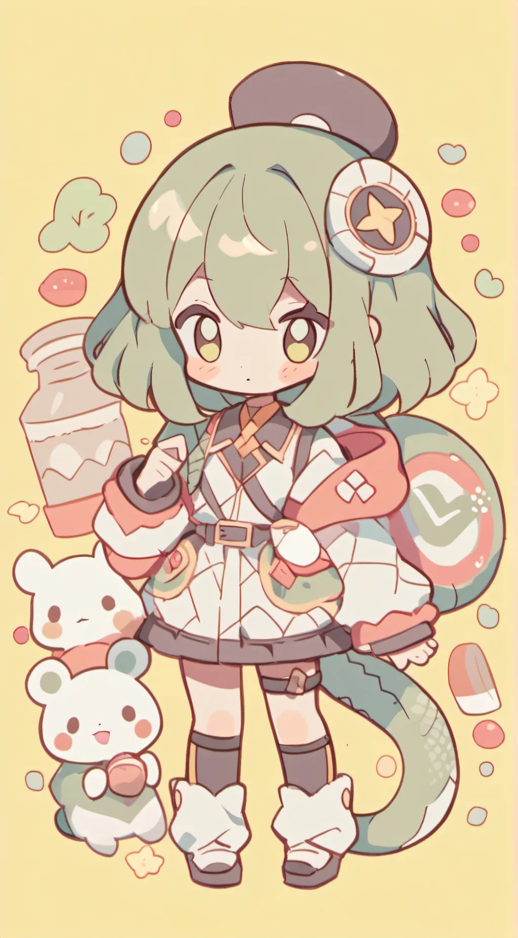 ai character: hi background