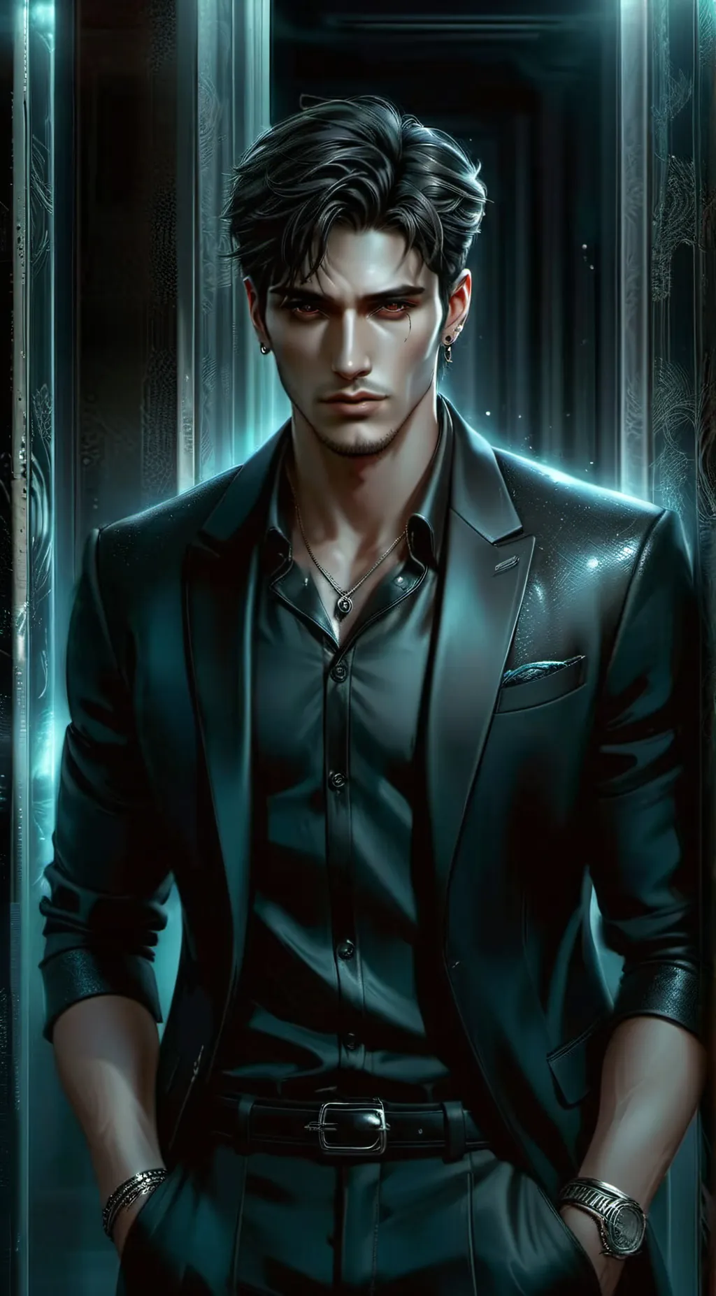 ai character: Ghost background