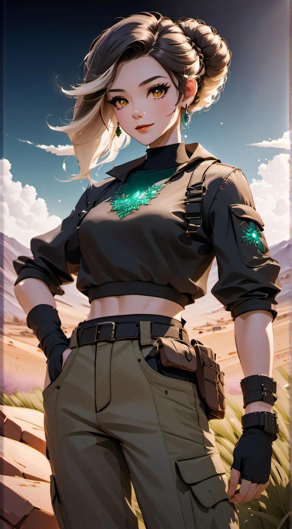 ai character: Emiko  background