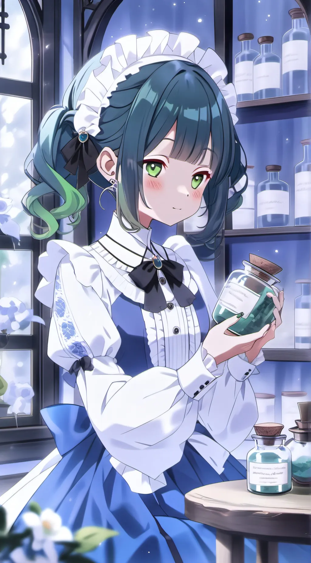 ai character: maomao background