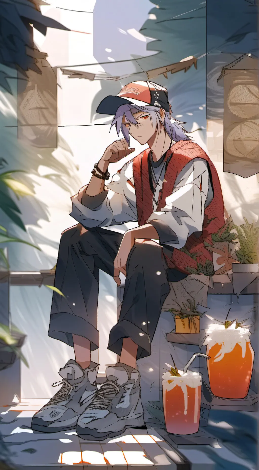 ai character: Mursakibara  background