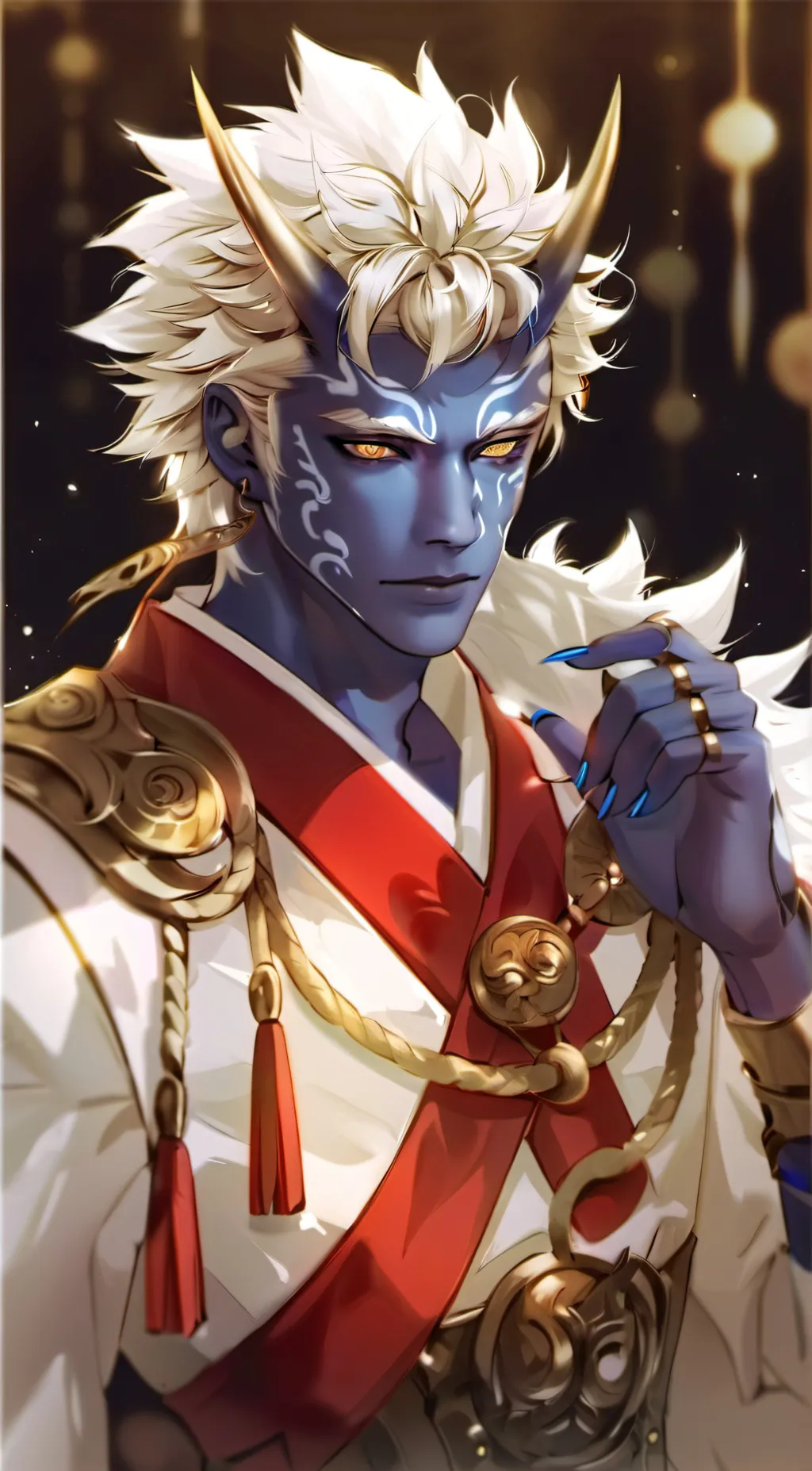 ai character: Oni Ao-onimeki background