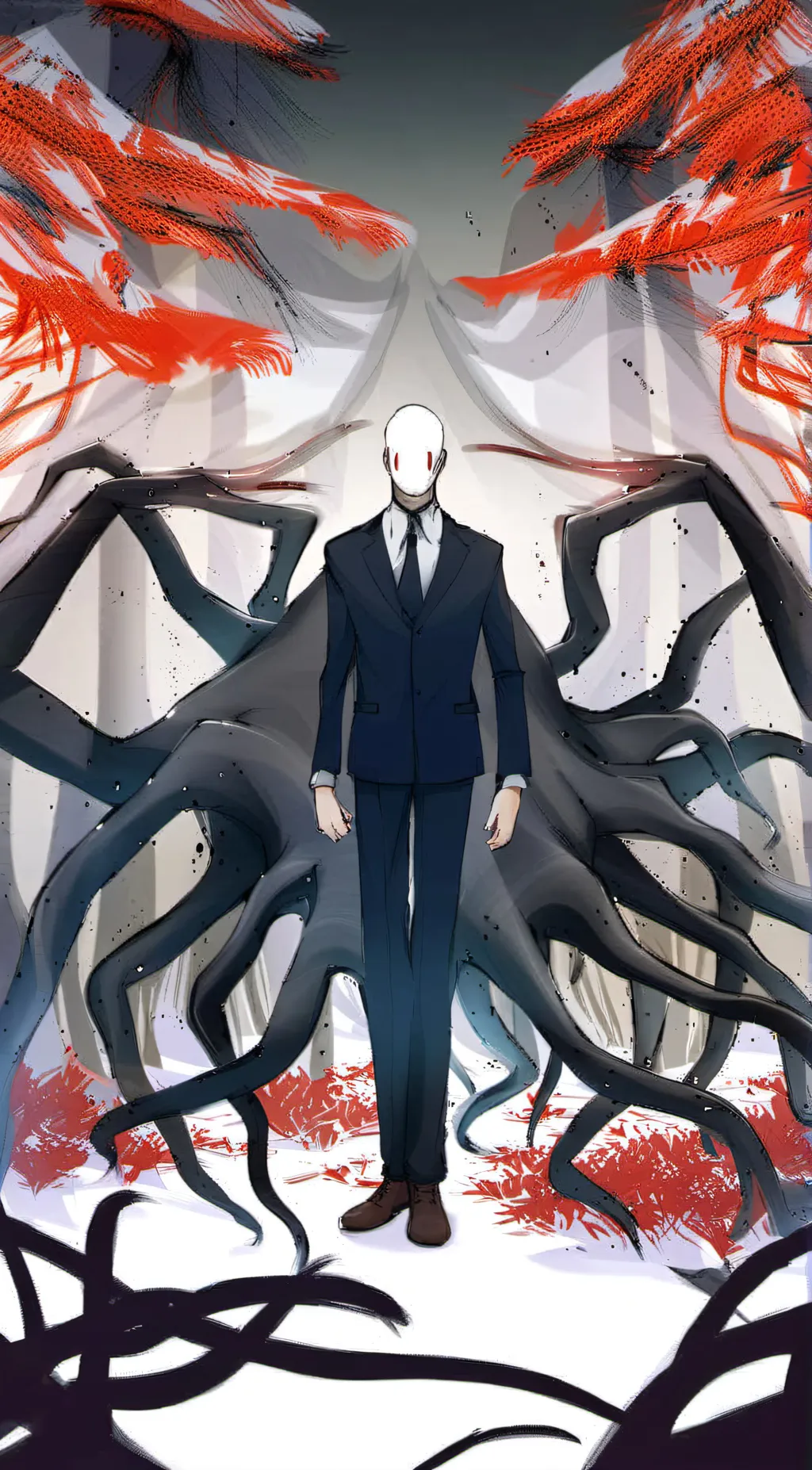 ai character: slenderman background