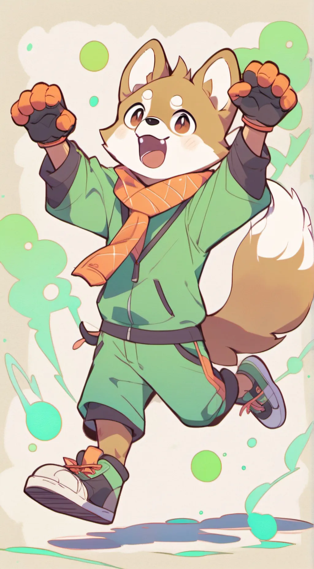 ai character: 🐶Dogday☀️ background