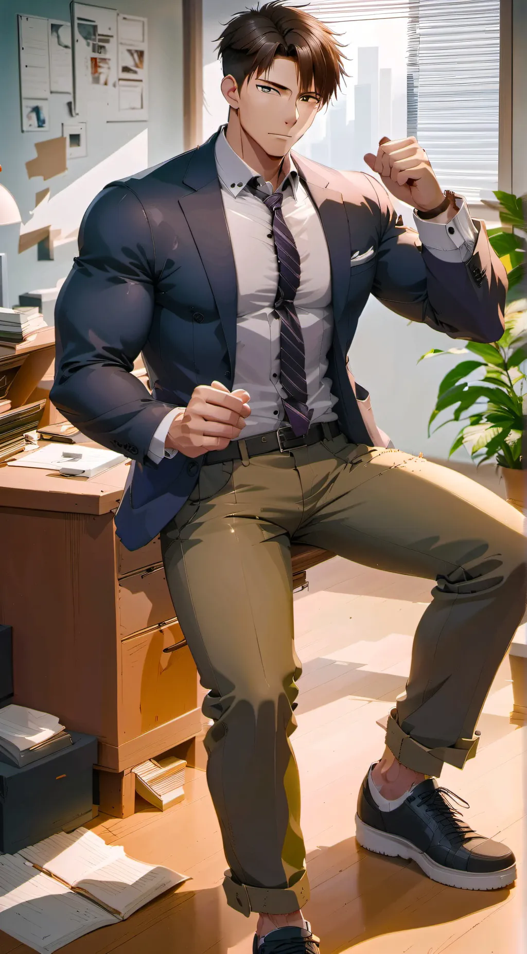 ai character: Rick  background