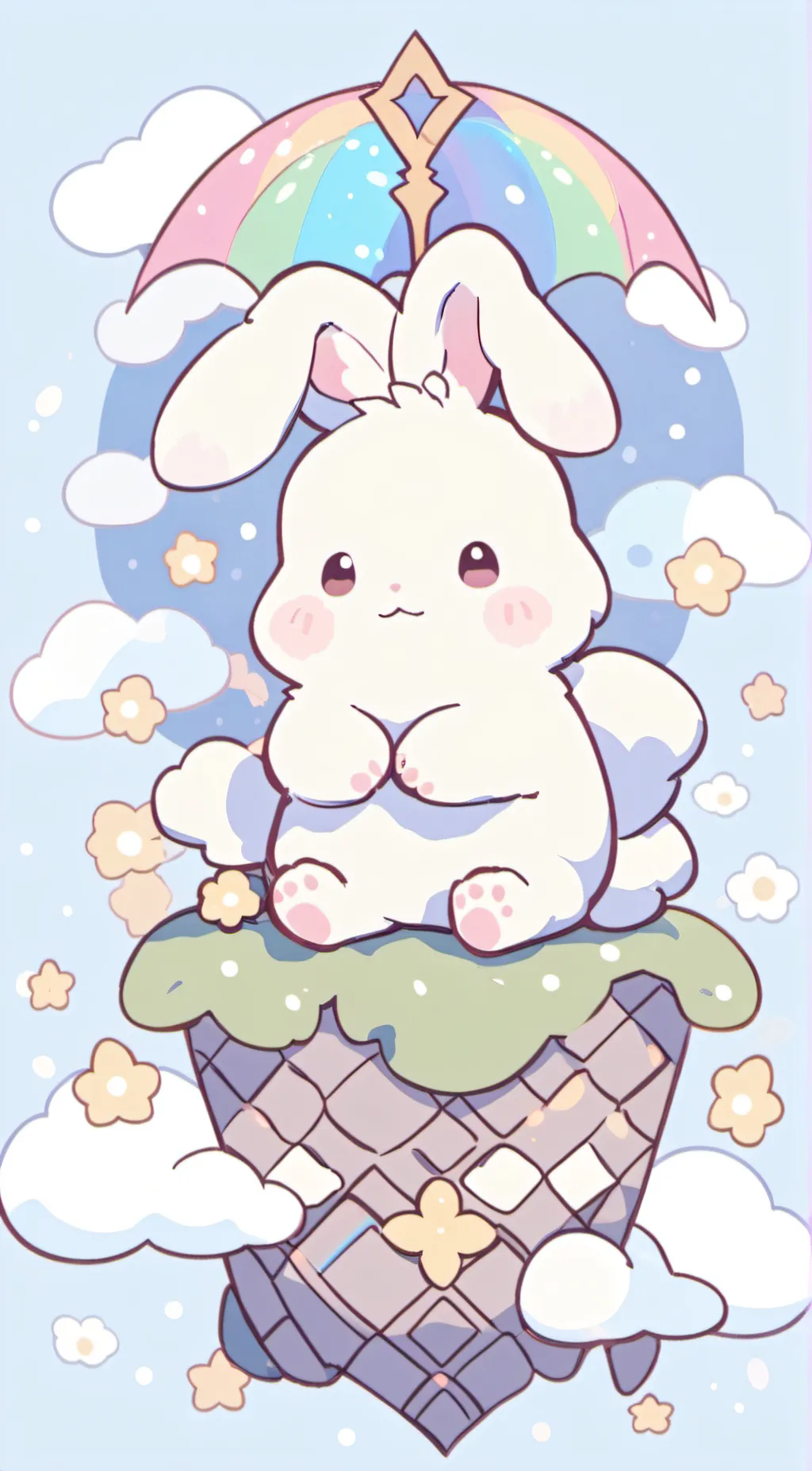 ai character: cookie dough  background