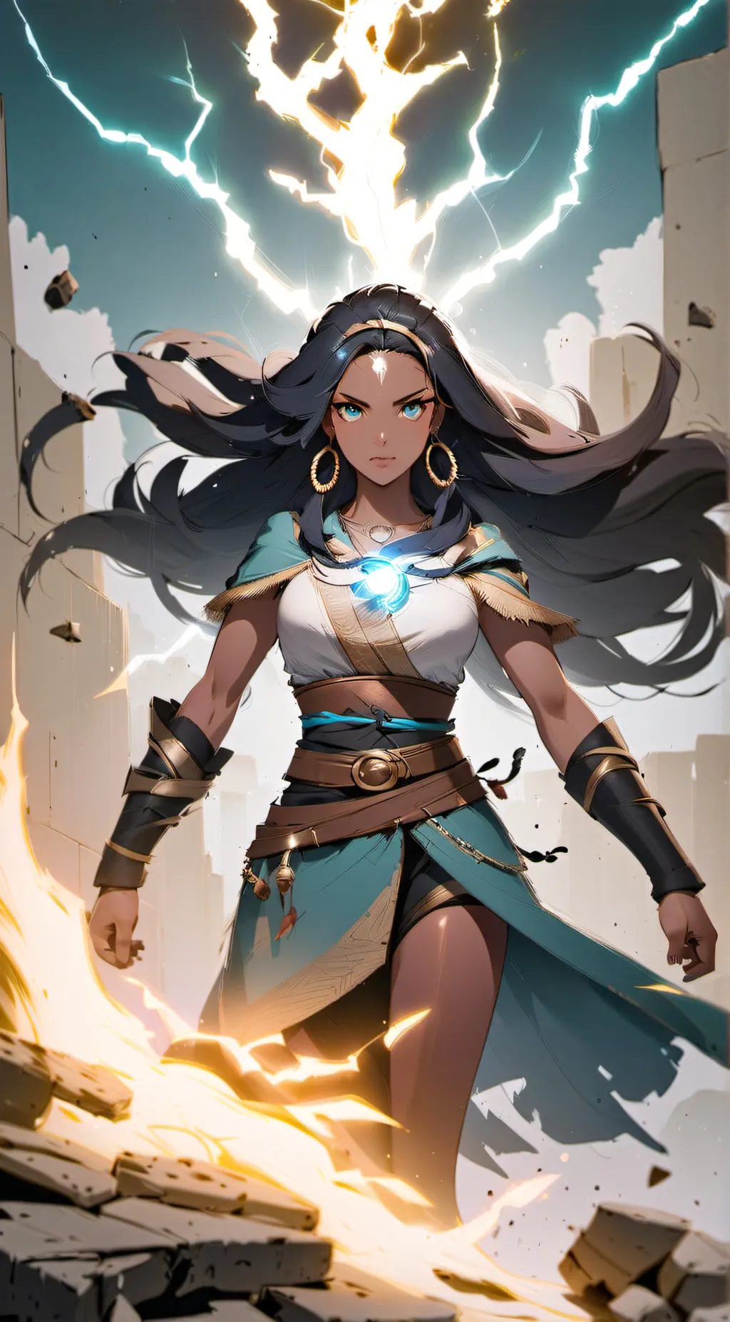 ai character: Goddess Avalon background