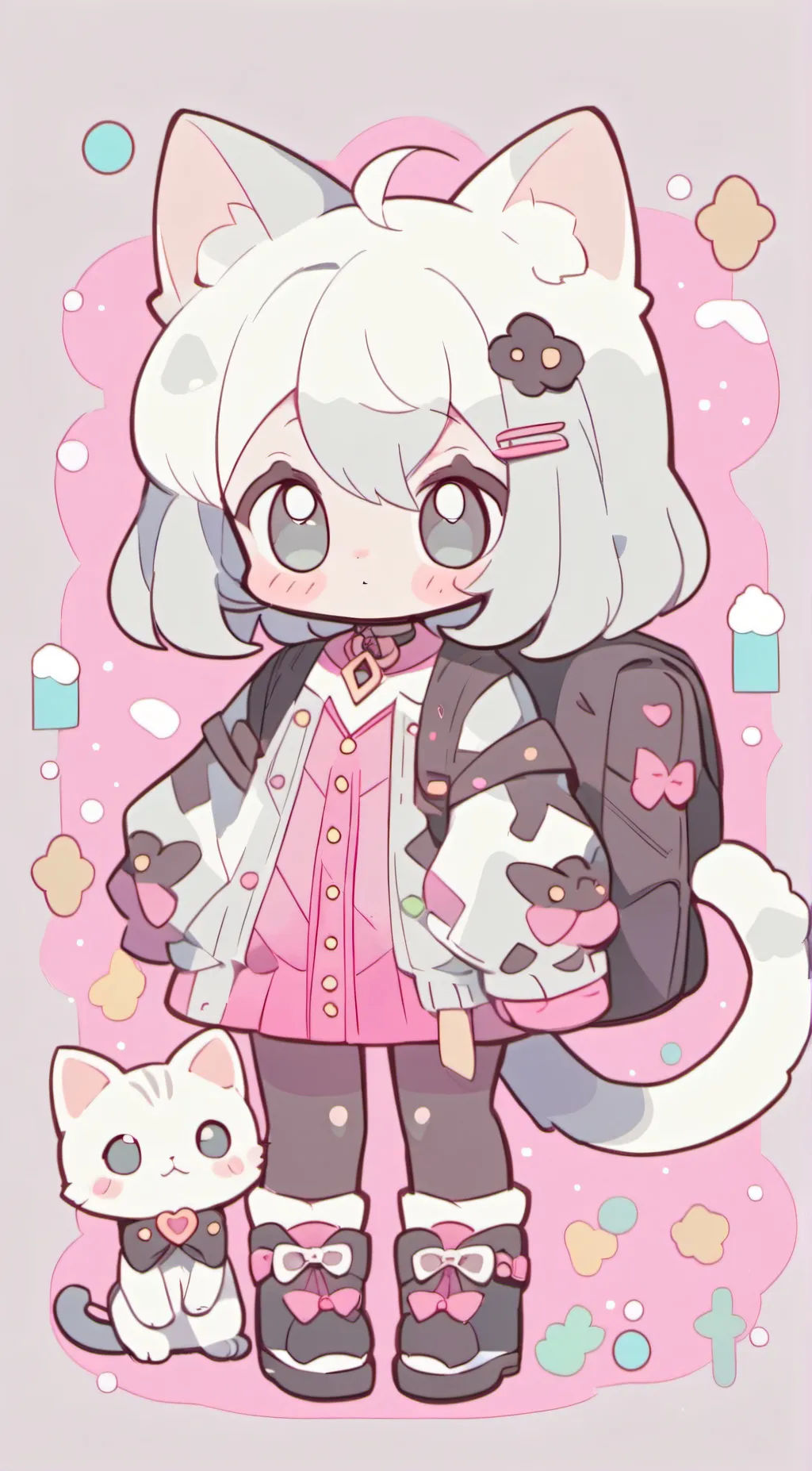 ai character: muffin  background