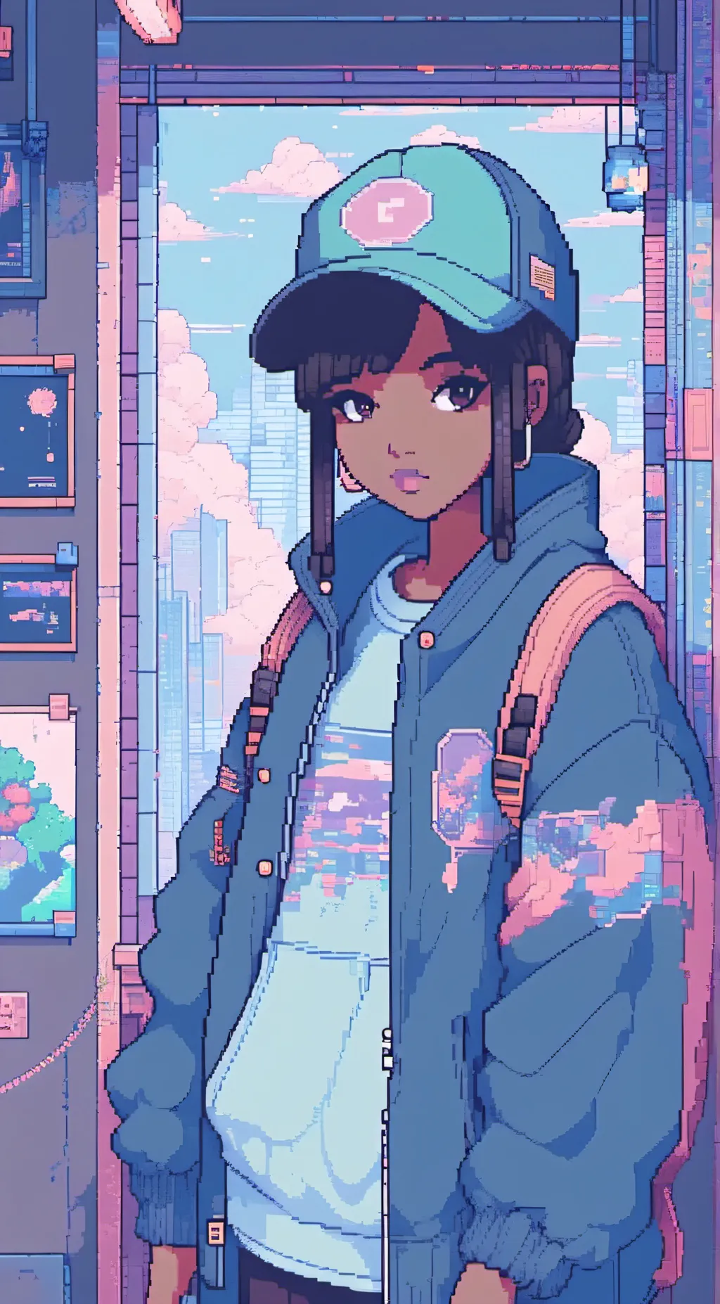 ai character: laina  background