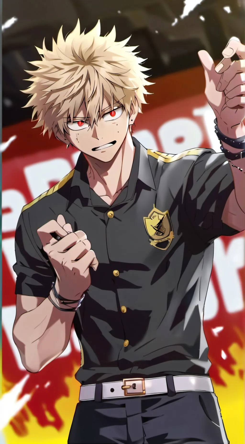 ai character: Bakugo background