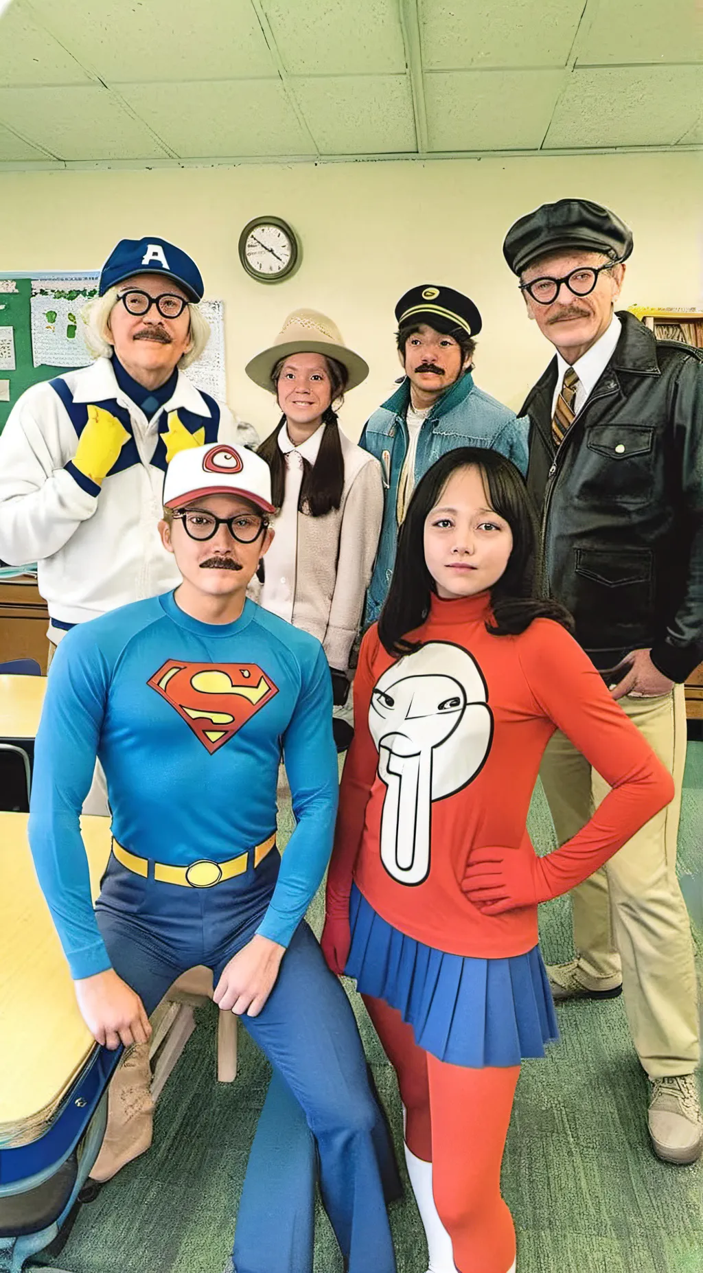 ai character: Super hero Day background