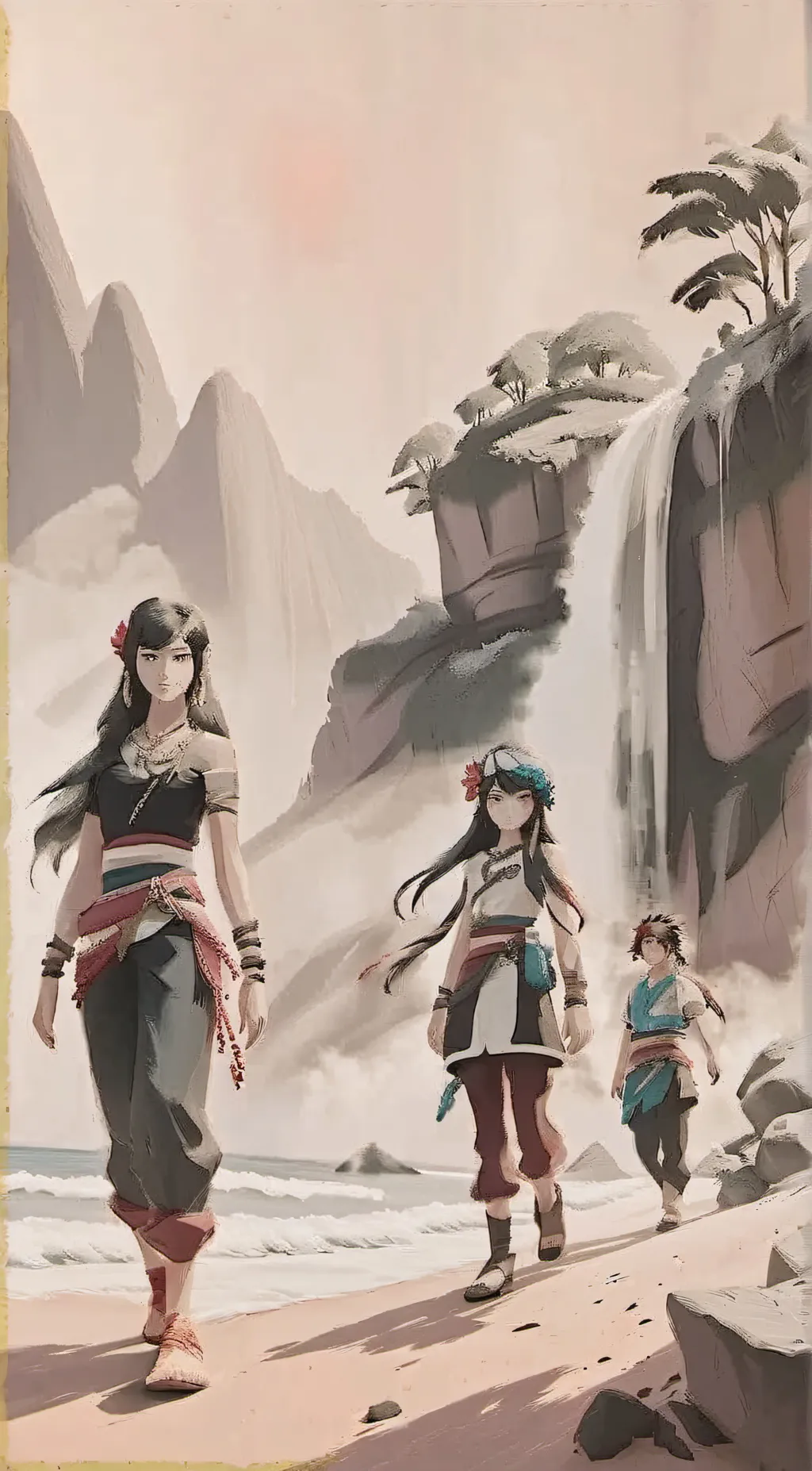 ai character: Alola(sun moon) background