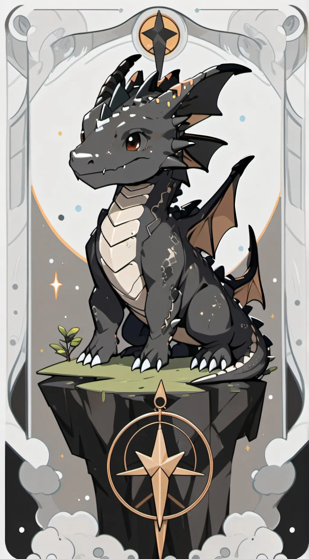 ai character: Latex black white. background