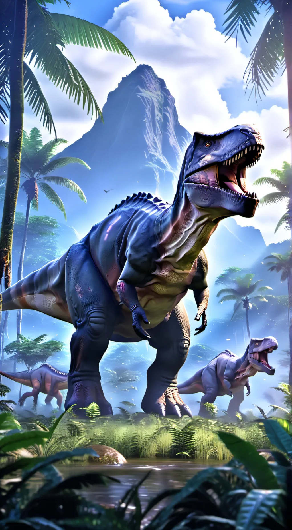ai character: Jurassic park 2 background