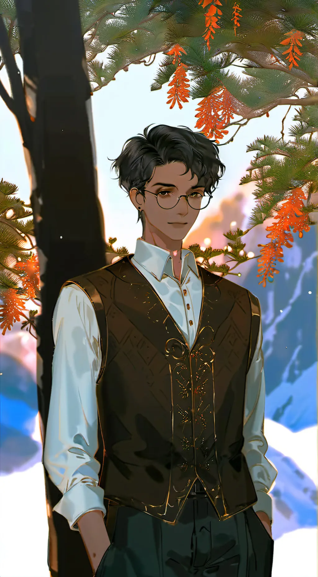 ai character: Luke. background