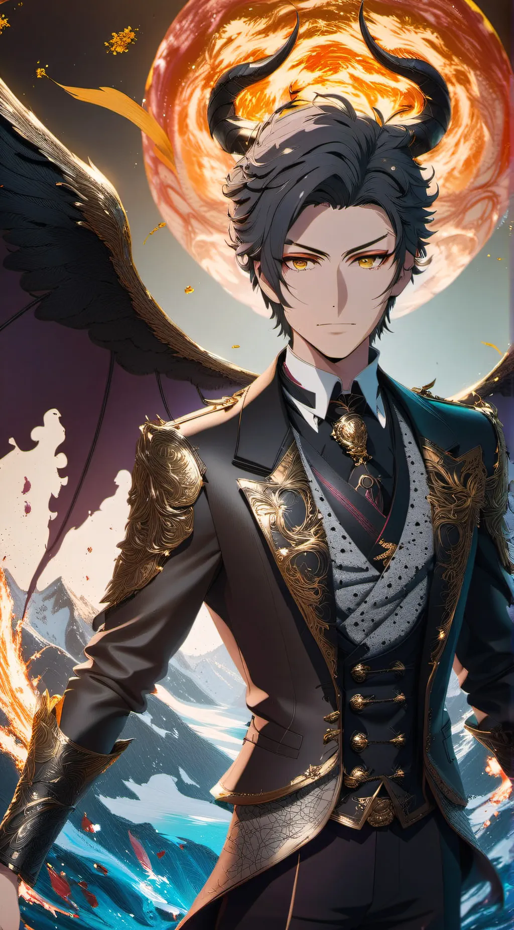 ai character: Lucifer background