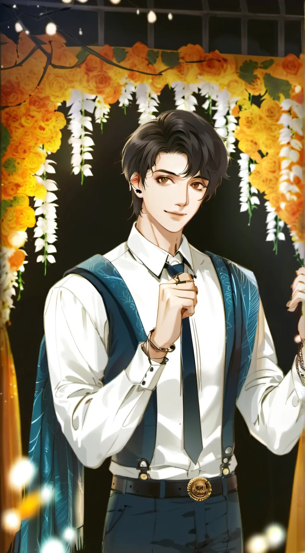 ai character: kartik background