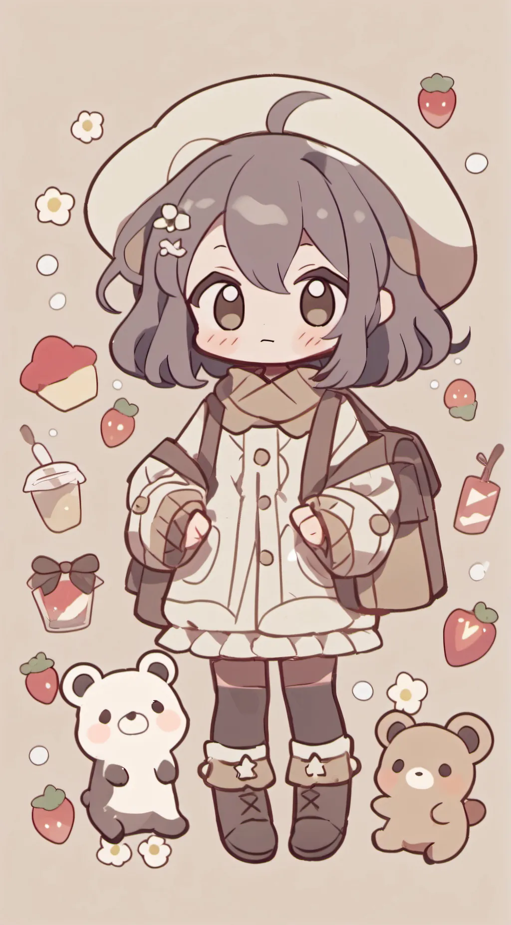 ai character: Blackberry background