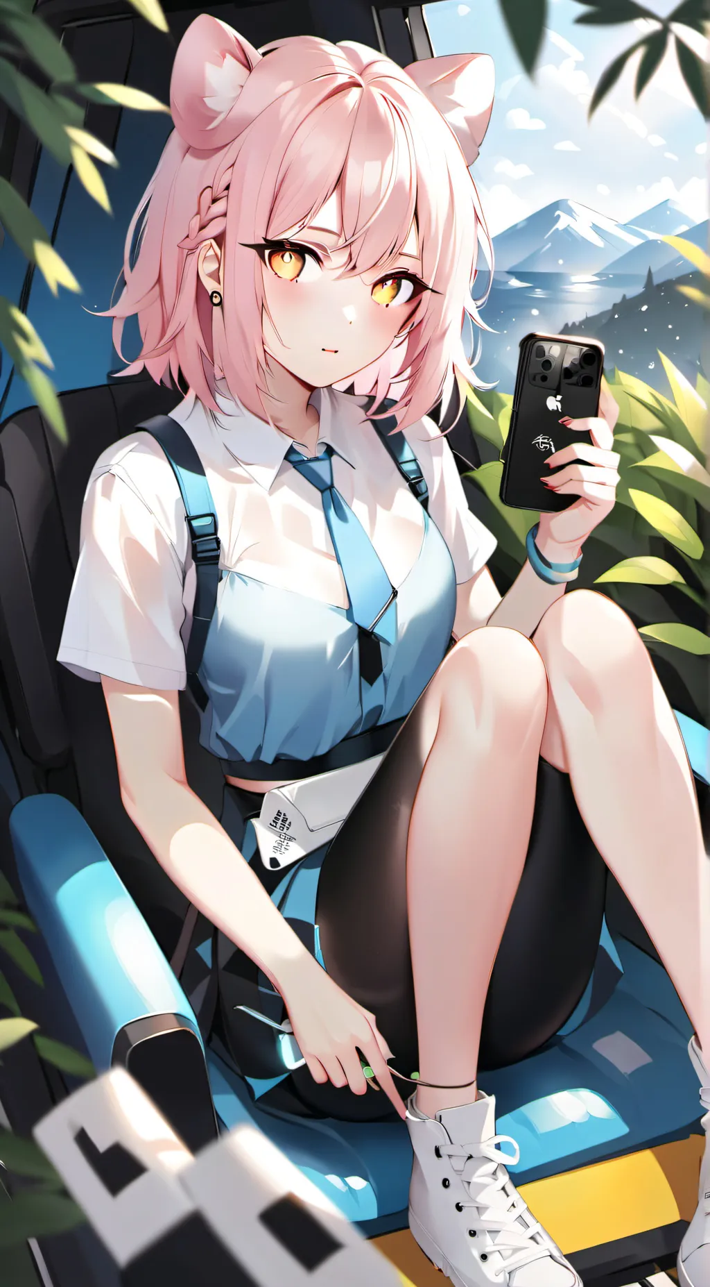 ai character: Theo/Blossom  background