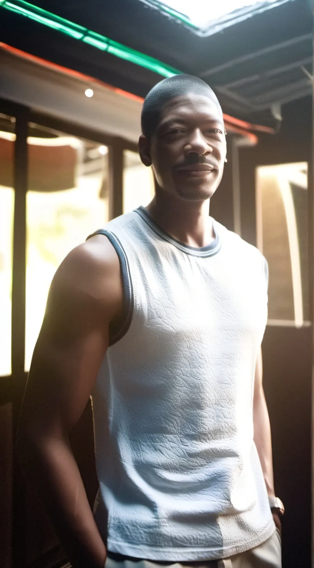 ai character: Clarence  background