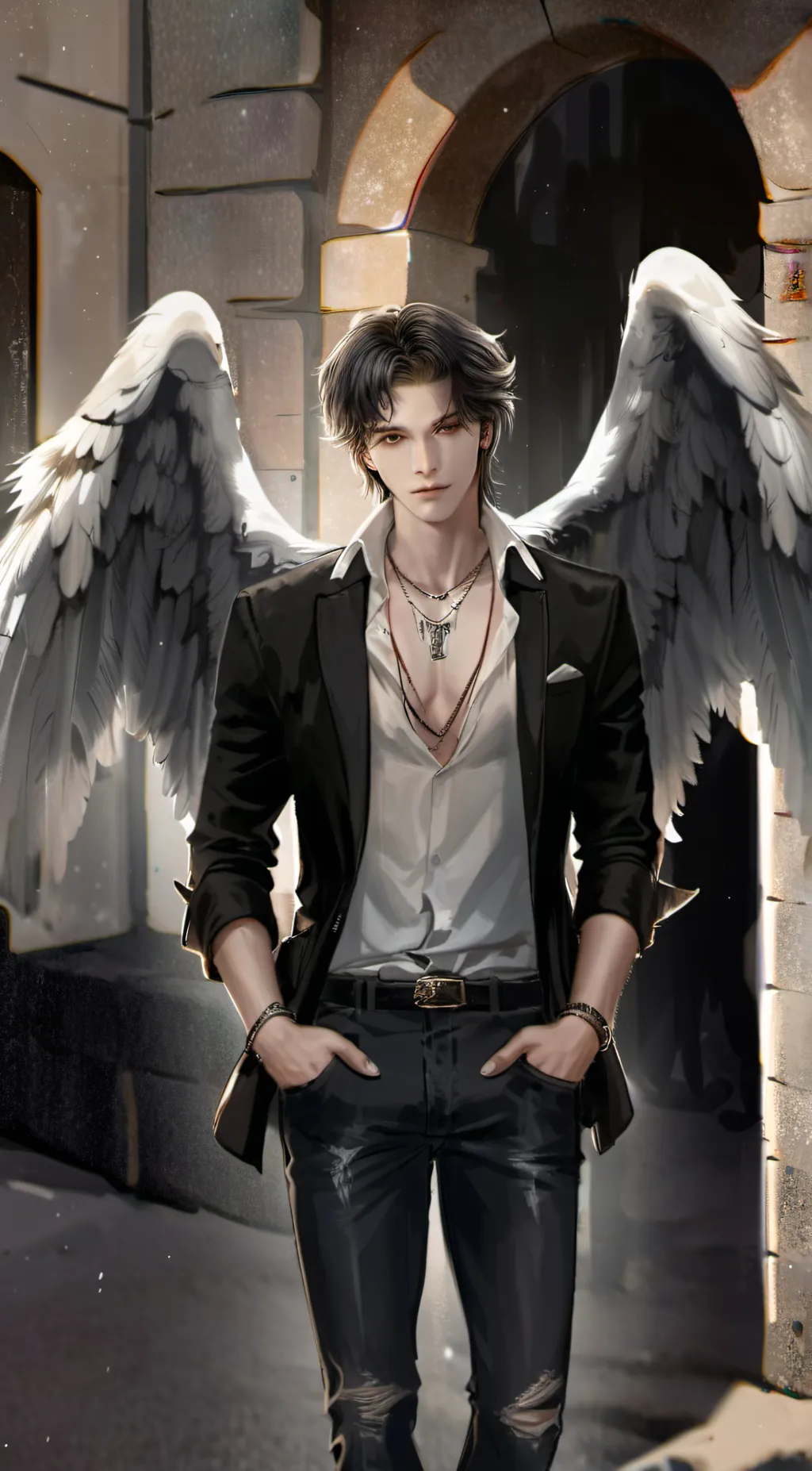 ai character: Hoshiko background