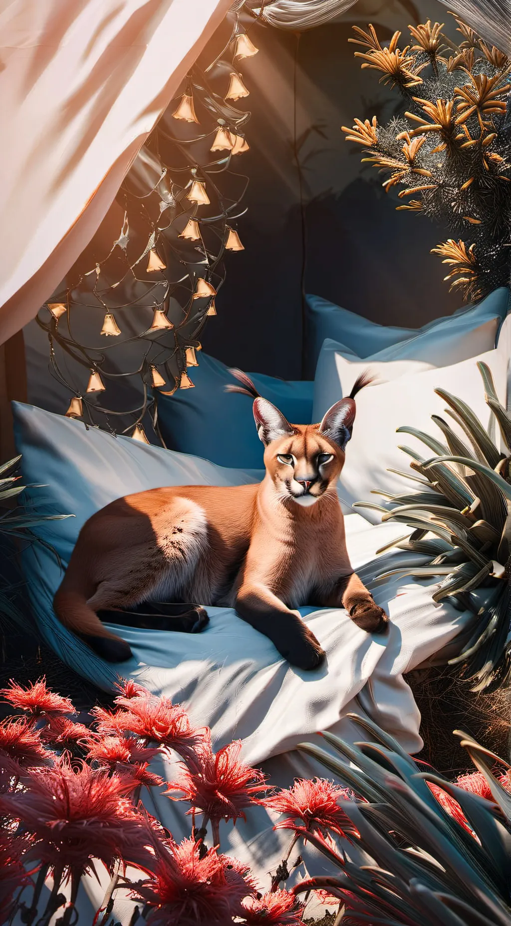 ai character: Floppa  background