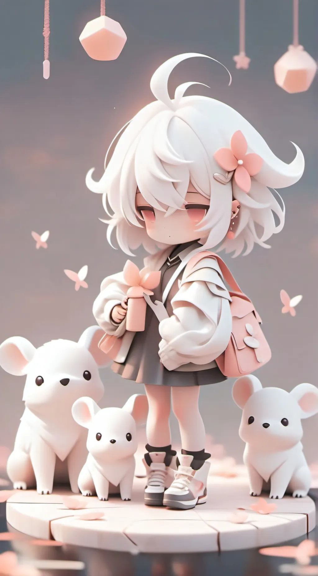 ai character: Woolly background