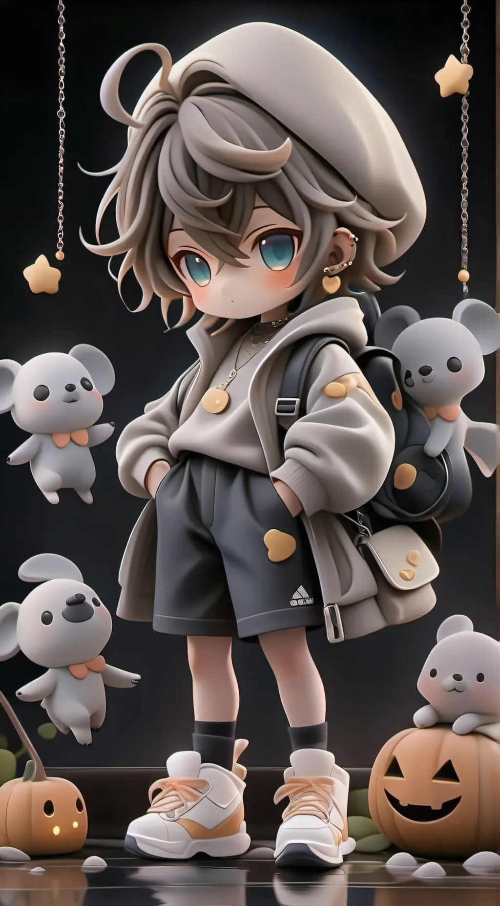 ai character: midnight  background