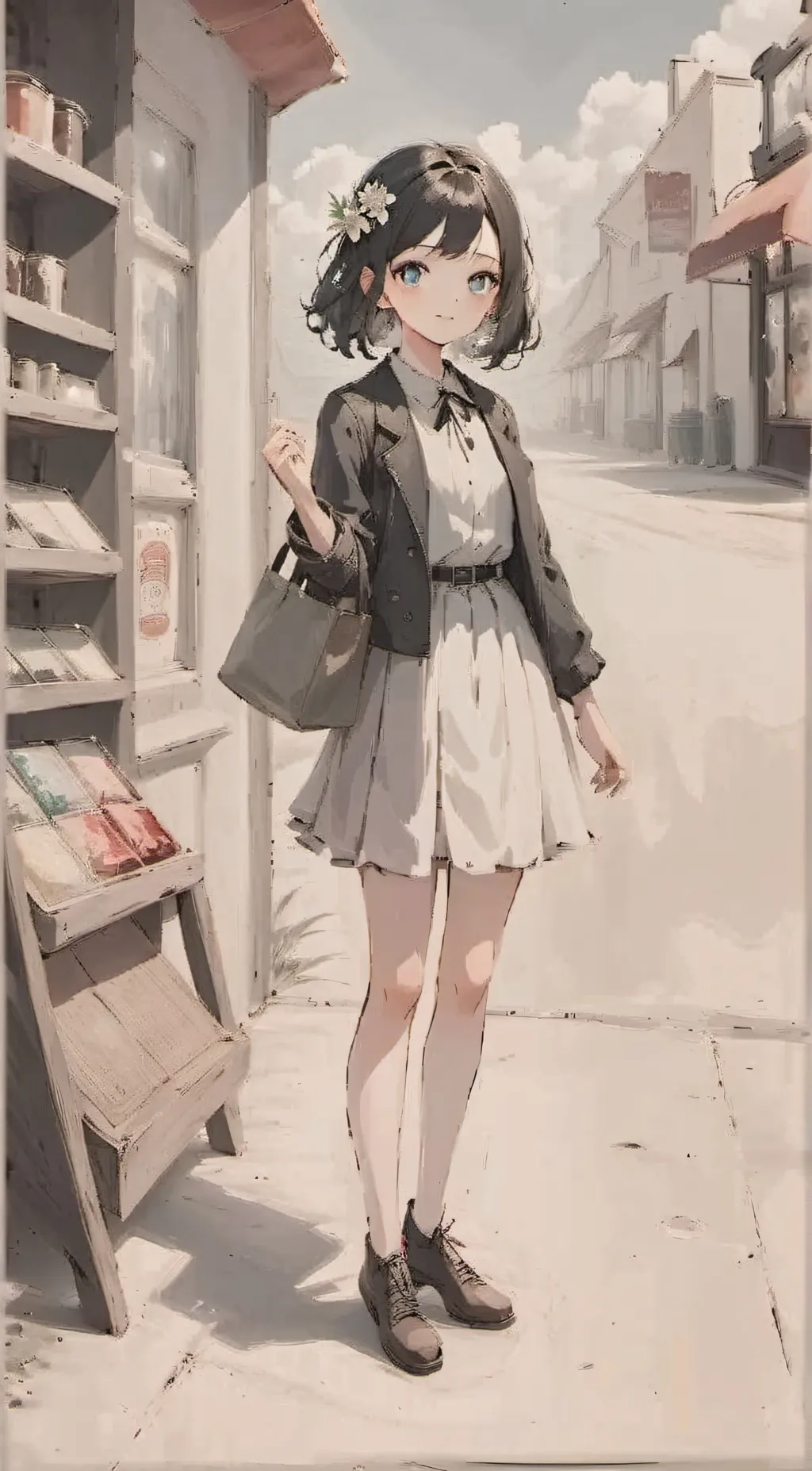 ai character: Julia Heart background