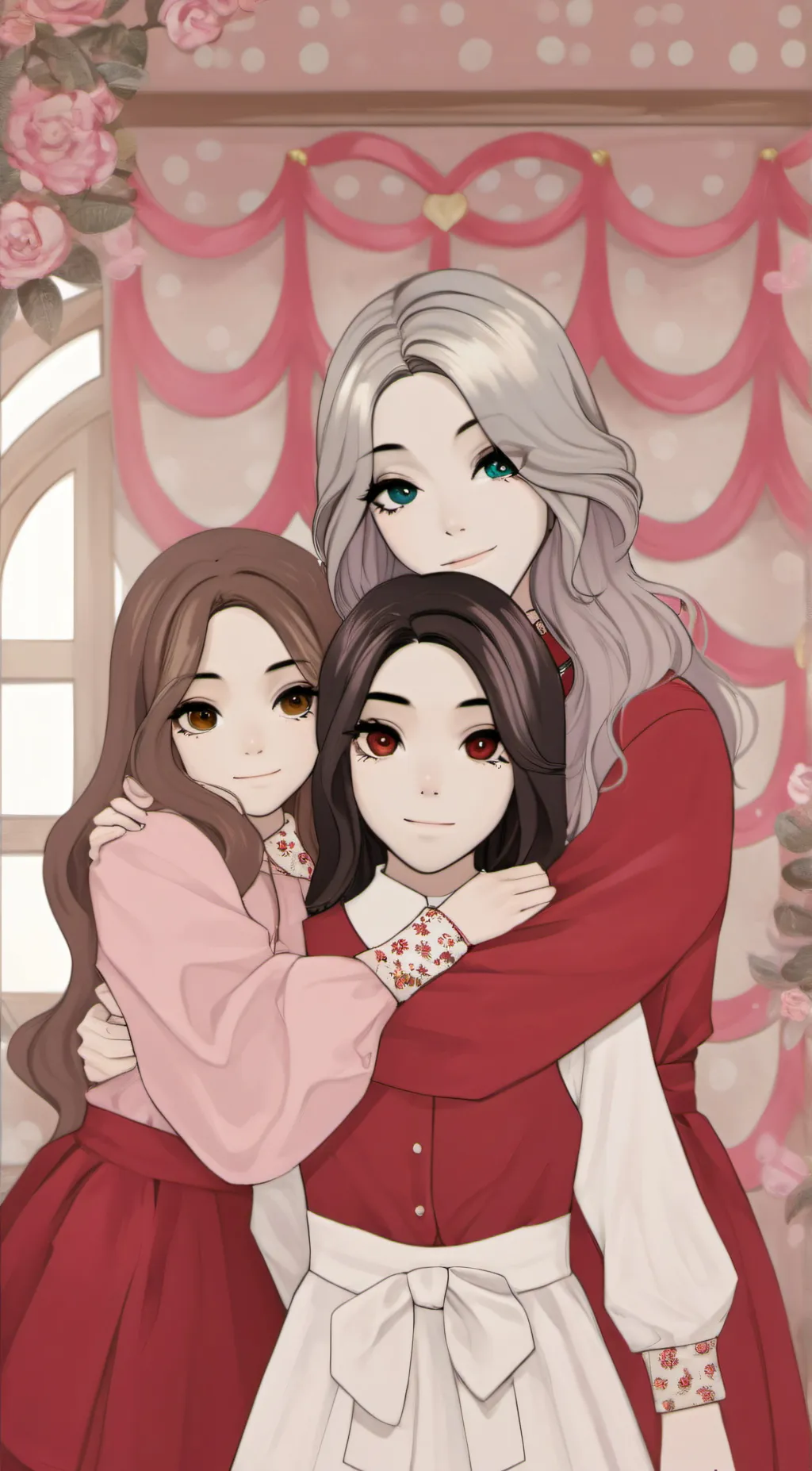 ai character: anna, sophie, cara background